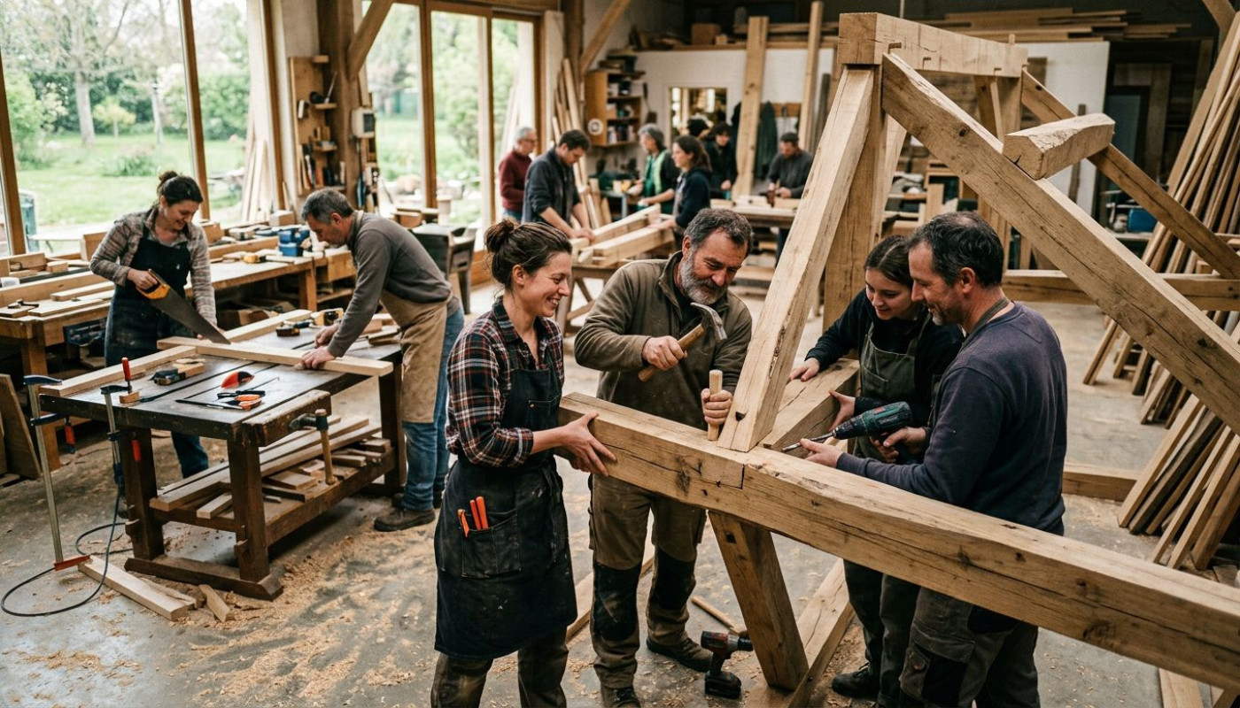 Assemblage collaboratif : la menuiserie au cœur de l’esprit communautaire
